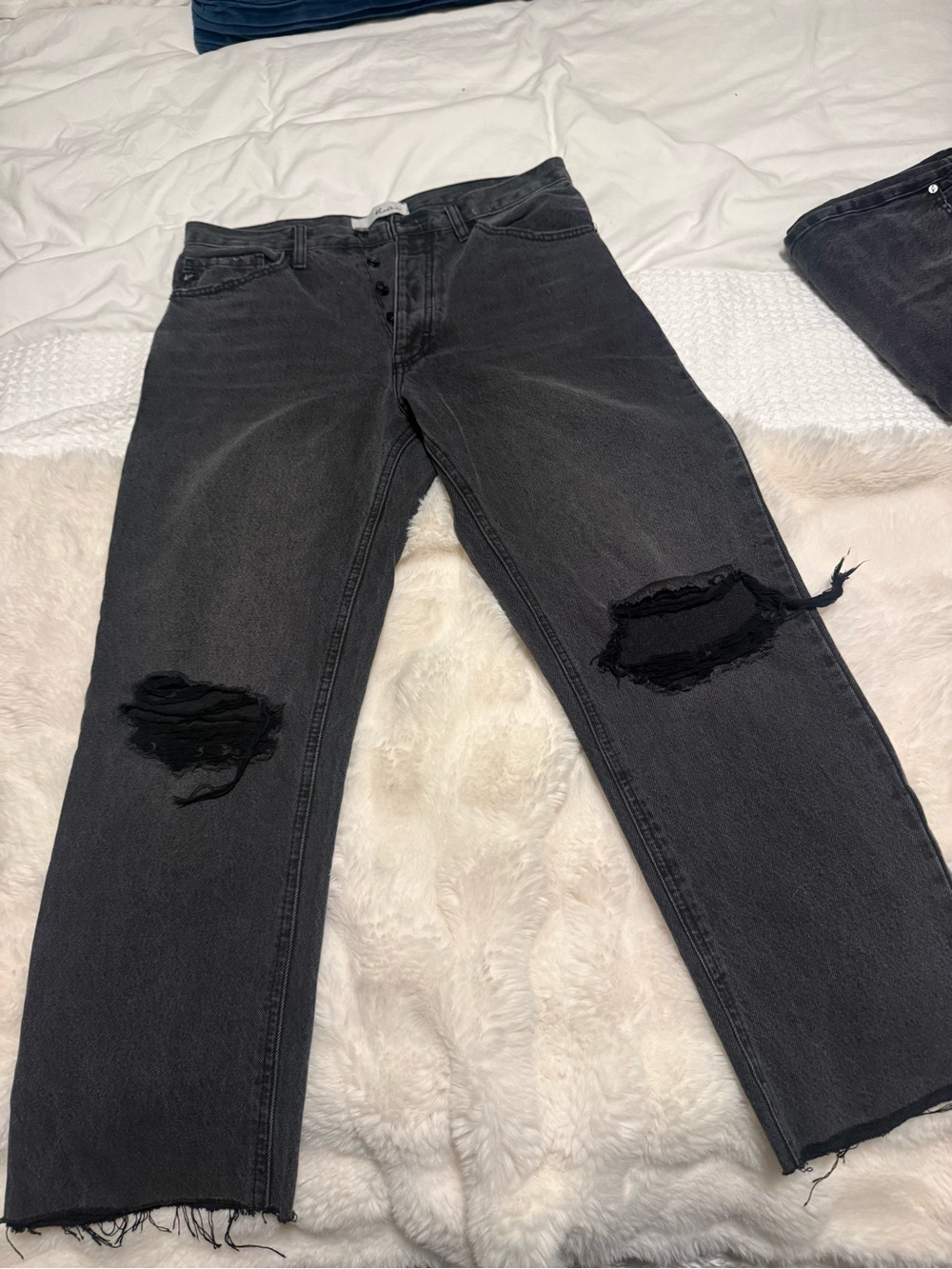 Kancan Dixon 90’s high rise black distressed jeans